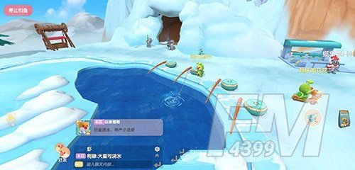 摩尔庄园手游雪山钓鱼场在哪里 游雪山钓鱼场位置大全